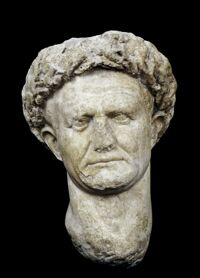 Ritratto di Vespasiano con corona civica